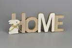 Dekorace "Home" se zajíčkem