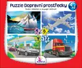 Bookid Toys Puzzle Dopravní prostředky