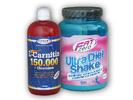 L-Carnitine (150000 mg) + Chromium, 1000 ml + Fat Zero Ultra Diet Shake 500 g | Příchuť: Ananas - Čokoláda