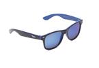 Černo-tmavě modré brýle Kašmir Wayfarer WD09 - modrá zrcadlová skla