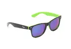 Černo-zelené brýle Kašmir Wayfarer WD15 - modro-zelená zrcadlová skla