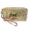 Kosmetická taška Love s flitry 2 | Zlatá