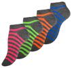 4 páry dámských kotníkových ponožek - neon | Velikost: 35-38