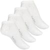 4 páry dámských kotníkových ponožek - bílé | Velikost: 39-42