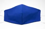 Rouška úpletová modrá