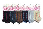 6 párů bavlněných kotníkových ponožek – Puntíky | Velikost: 36-40