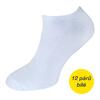 12 párů pánských ponožek | Velikost: 40-43 | Bílá