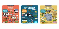 Set tří knih Malý průzkumník: Farma, Pod mořem, Zvířecí říše