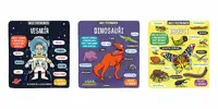 Set tří knih Malý průzkumník: Vesmír, Dinosauři, Brouci