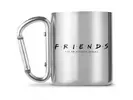 Nerezový hrnek s karabinou Friends: Logo