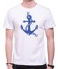 Pánské námořnické tričko - Kotva | Velikost: S | Bílá