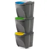 SORTIBOX 3 x 25 l | Tmavě šedá