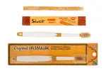 1x přírodní kartáček VIP Crystal Miswak + 1x přírodní zubní kartáček Siwak s pouzdrem