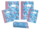 Školní set Flamingo s penálem – tmavě modrá