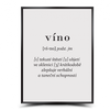 Dekorační cedulka: Definice vína
