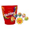Skittles Minis Pouch, 468 g + Chupa Chups (100 ks minilízátek)