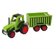 Dřevěný traktor s návěsem