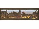 Praha Tramvaj - obrazové svítidlo 130 x 40 cm