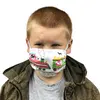 Dětská bavlněná rouška Kašmir RK02 - Mašinky (šňůrky)