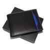 Černá kožená peněženka na šířku – varianta 003
