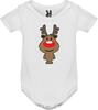 Dětské body tričko Sobík Rudolf | Velikost: 3 měsíce (62–67 cm) | Bílá