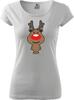 Dámské tričko Sobík Rudolf | Velikost: XS | Bílá