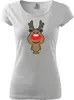 Dámské tričko Sobík Rudolf | Velikost: XS | Bílá