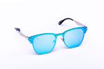 Stříbrné brýle Kašmir No Frame F03 – skla modrá zrcadlová