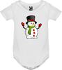 Dětské body tričko Sněhulák | Velikost: 3 měsíce (62–67 cm) | Bílá