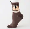 Ponožky s medvědy - hnědá