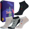 Dárkový set - 4 páry nízkých ponožek Tlapky | Velikost: 35-38