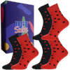 Dárkový set - 3 páry klasických ponožek Srdce | Velikost: 35-38