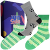 Dárkový set - 3 páry ponožek Fotbal | Velikost: 35-38