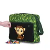 Taška přes rameno zelená kostka PXB-04-D24 + 200 pixelů
