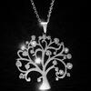 Ocelový náhrdelník strom života s kamínky