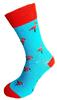 Pánské ponožky Plameniak modrý | Velikost: 40-43 | Modrá
