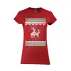 Tričko dámské Red Reindeers Gone Wild | Velikost: S | Červená