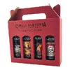 Čtyřdílné dárkové balení chilli omáček (červené, extra hot – pálivé)