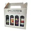 Čtyřdílné dárkové balení chilli omáček (bílé, medium hot – středně pálivé)