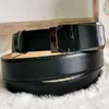 Pánský kožený pásek s automatickou přezkou C1 | Velikost: 90 cm | Černá