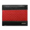 Pánská kožená peněženka LOREN | Černo-červená