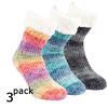 3x dámské zimní huňaté extra teplé protiskluzové ponožky 1448719 | Velikost: 35-40