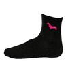 Dámské ponožky Kašmir Original DB04 černá/růžová | Velikost: 35-38