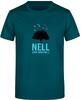 Pánské triko Nell Alvin petrol - varianta M | Velikost: S | Modro zelená