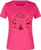 Dámské triko JM Christmas pink - varianta D | Velikost: XS | Růžová