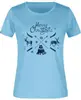 Dámské triko JM Christmas blue - varianta E | Velikost: XS | Modrá