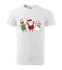 Pánské tričko sob, Santa a sněhulák | Velikost: XS