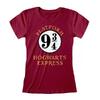 Dámské tričko Harry Potter: Hogwarts Express | Velikost: S | Červená