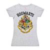 Dámské tričko Harry Potter: Hogwarts Logo | Velikost: XS | Šedá