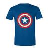 Marvel Captain America: Scratched Shield | Velikost: M | Modrá